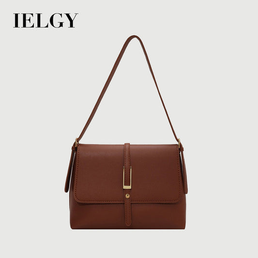 IELGY retro large-capacity female bag trendy simple texture