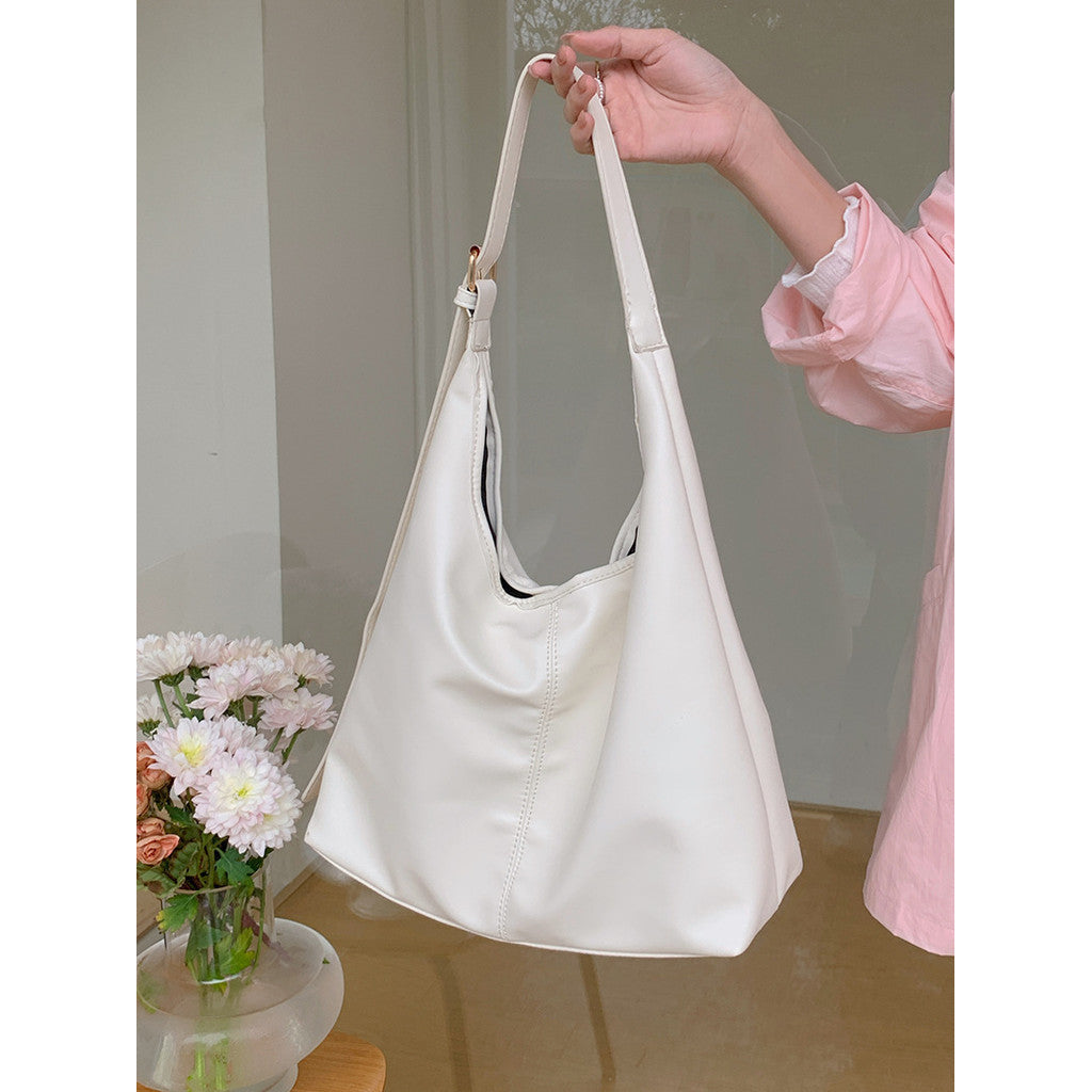 Ielgy Korean Version Tote Bag Trendy Fashion Casual Underarm Bag All-Match Large-Capacity One-Shoulder Commuter Bag