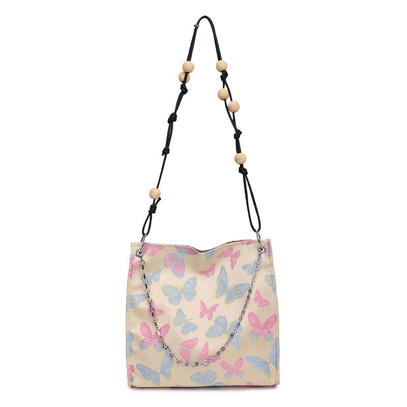 Ielgy Ladies All-Match New Chinese Style Underarm Bag Chinese Style Embroidered Cross-Body Tote Bag