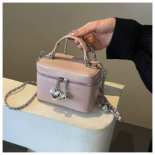 Ielgy High-End All-Match Chain Box Bag All-Match Portable Retro All-Match Cross-Body Small Square Bag