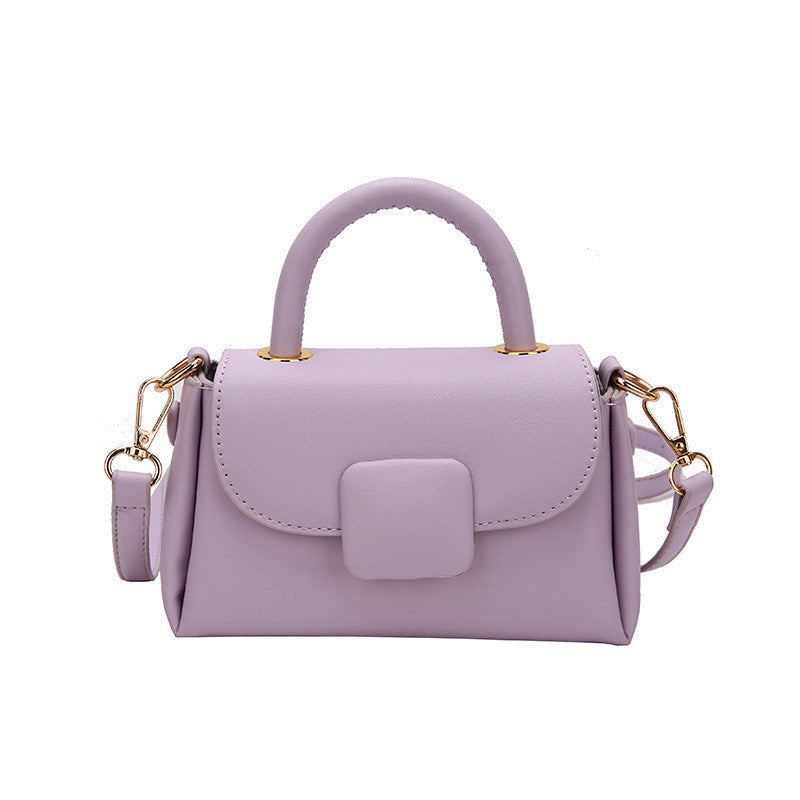 Ielgy All-Match Handbag Ladies Retro Simple Commuter Shoulder Messenger Bag