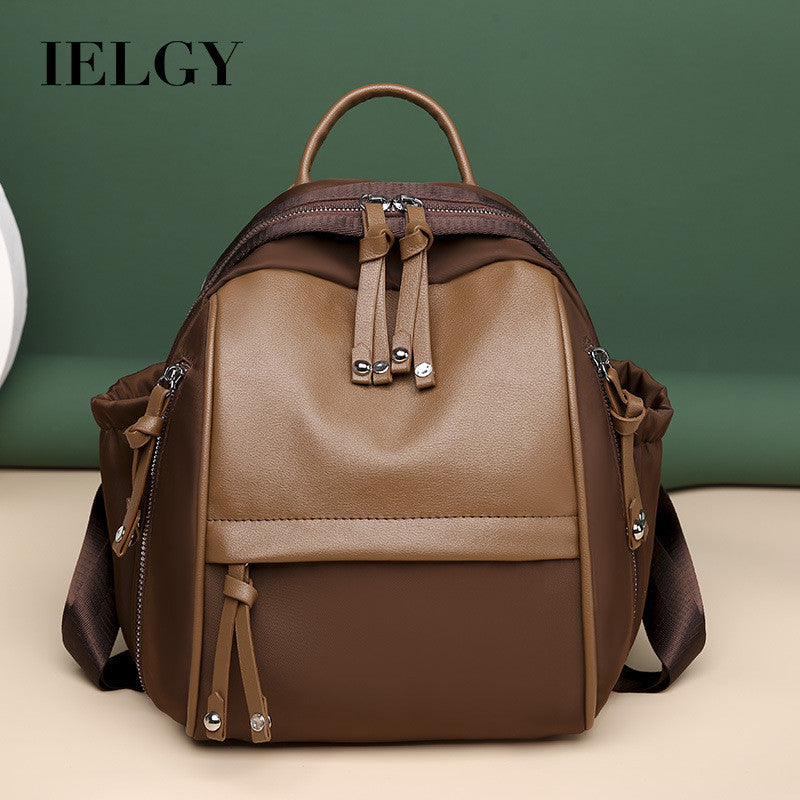 Ielgy Casual Ladies Oxford Backpack Fashion Multifunctional Lightweight Outdoor Travel Backpack Trendy