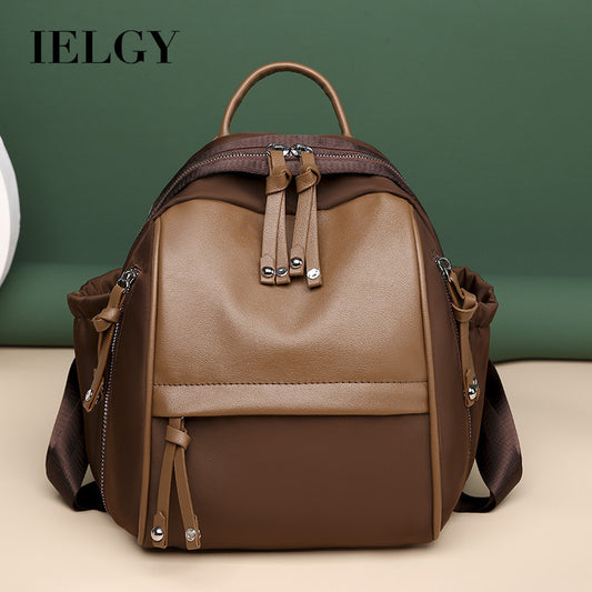 Ielgy Casual Ladies Oxford Backpack Fashion Multifunctional Lightweight Outdoor Travel Backpack Trendy