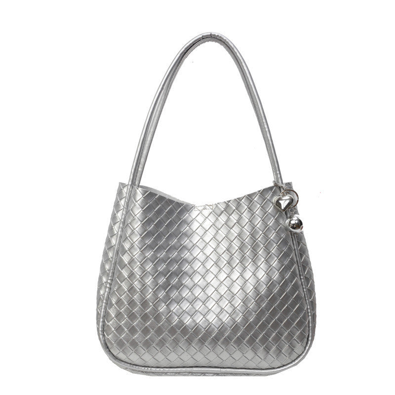 Ielgy High-End Retro Large-Capacity Bag Fashion Commuter All-Match One-Shoulder Bucket Bag