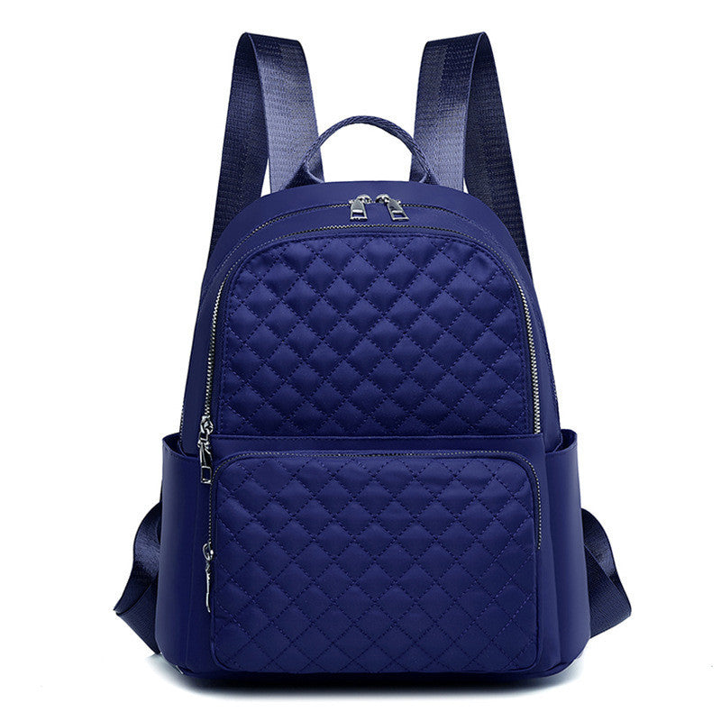 Ielgy Casual Ladies Oxford Backpack Fashion Diamond Embroidery Thread Large Capacity Travel Backpack