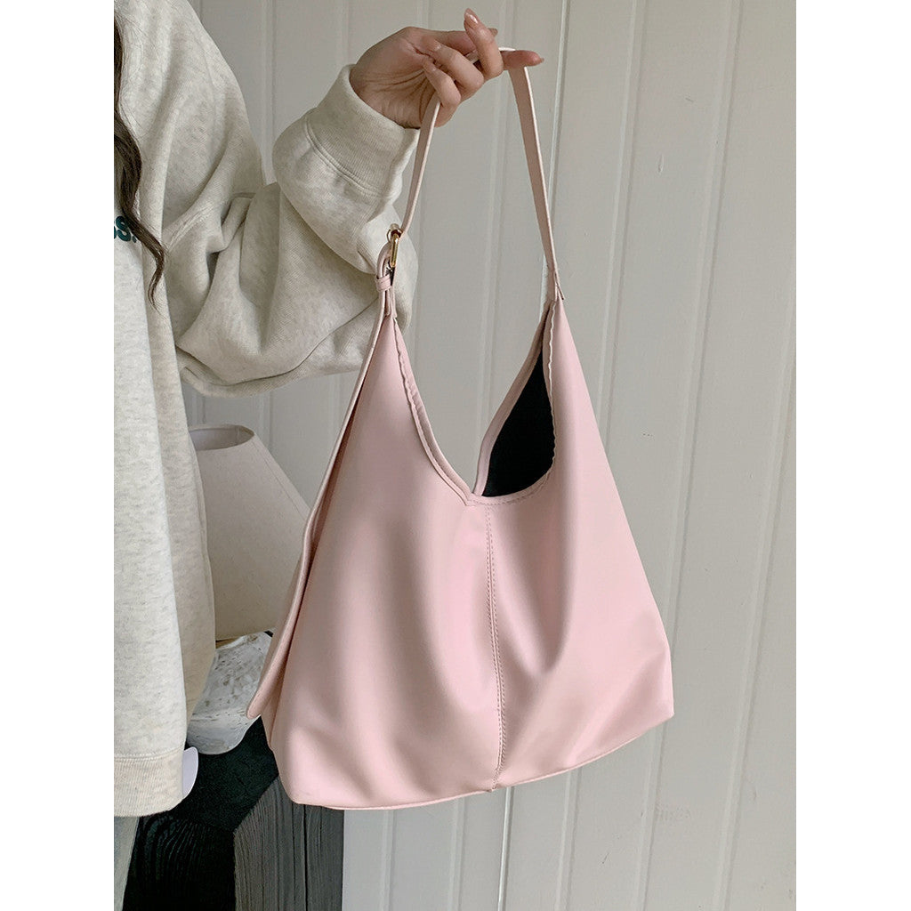 Ielgy Korean Version Tote Bag Trendy Fashion Casual Underarm Bag All-Match Large-Capacity One-Shoulder Commuter Bag