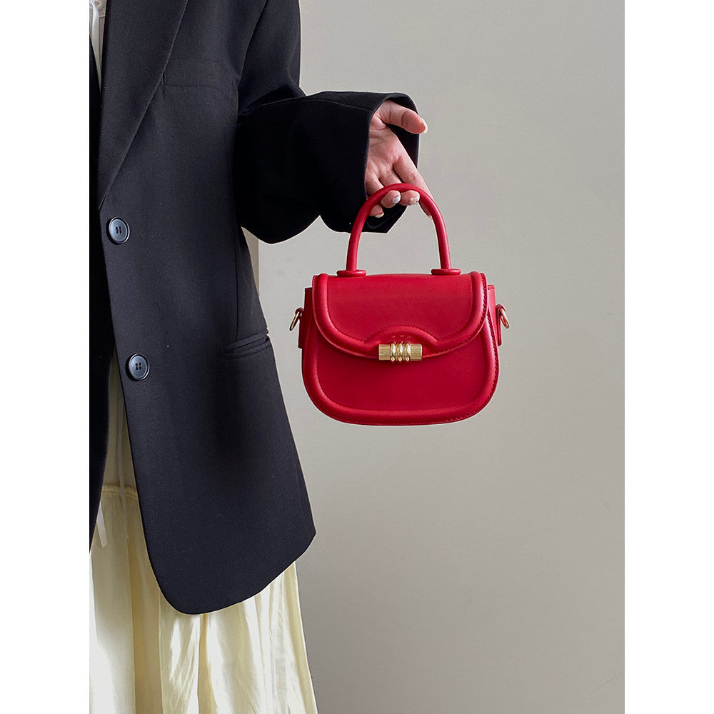 Ielgy Ladies Saddle Handbag High-End Sense One-Shoulder Crossbody