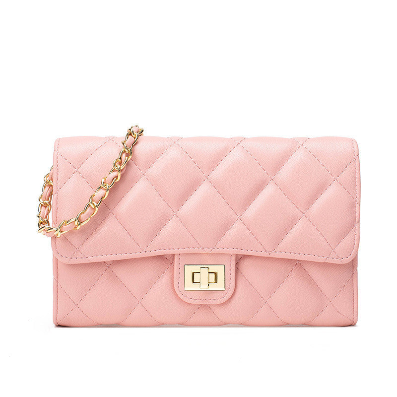 Ielgy Fashion Diamond Chain Bag Ladies Crossbody Bag