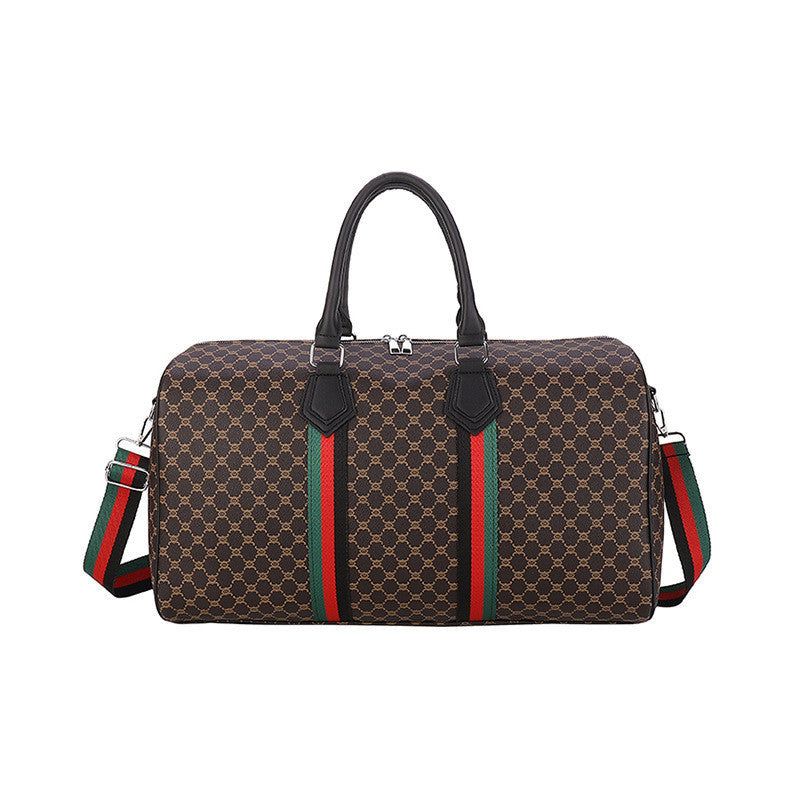 Ielgy Casual Large-Capacity Lightweight Boarding Fashion One-Shoulder Travel Bag Printed Travel Bag Gym Bag
