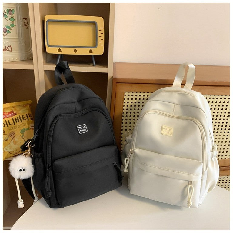 Ielgy Japanese Korean Version Cream Series Schoolbag All-Match Appearance Girl Backpack Large Capacity