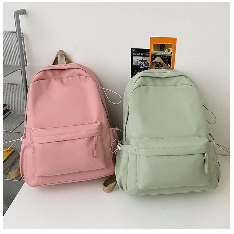 Ielgy Large-Capacity Backpack Student All-Match Schoolbag Commuter Outing Travel Commuter Backpack