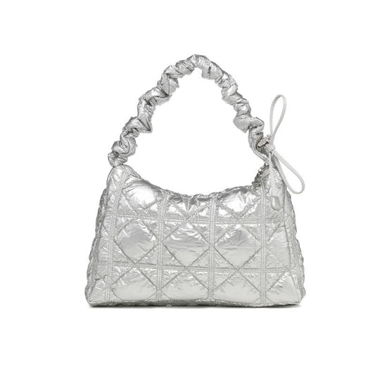Ielgy Korean Version Stray Cloud Bag Puff Pleated Down Bag Shoulder Messenger Bag Portable Underarm Bag