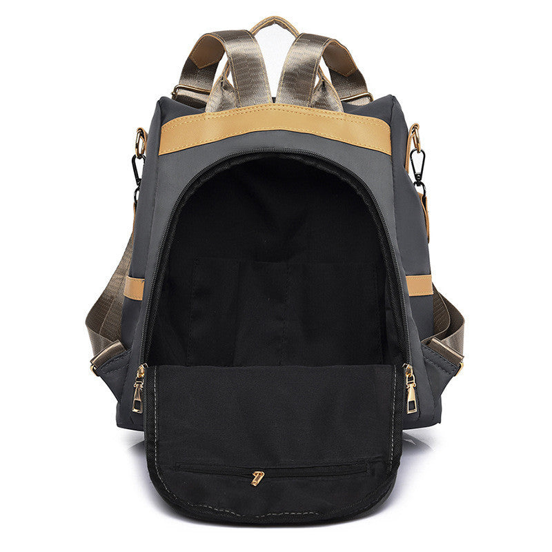 Ielgy Korean Version Anti-Theft Backpack Fashion Simple Multi-Purpose Oxford Travel Backpack