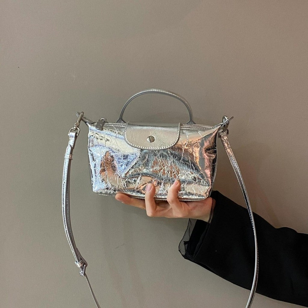 Ielgy Ladies All-Match One-Shoulder Messenger Dumpling Bag New Chinese Style Hand Bag