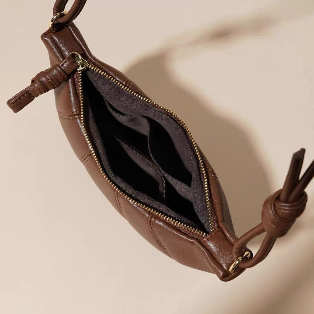 Ielgy Retro Niche Croissant All-Match Dumpling Bag Fashion One-Shoulder Messenger Baguette Female Bag