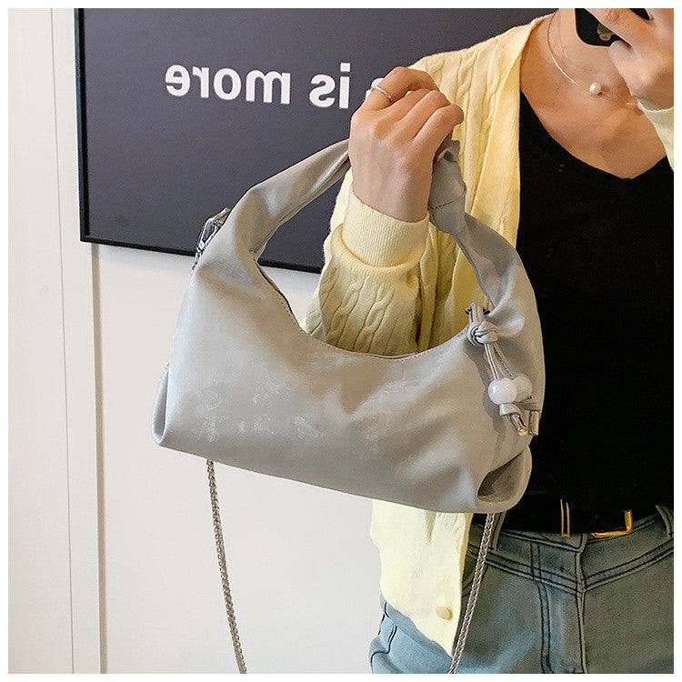 Ielgy New Chinese Style Chinese Style Dumpling Bag Ladies Shoulder Messenger Bag Chain Portable