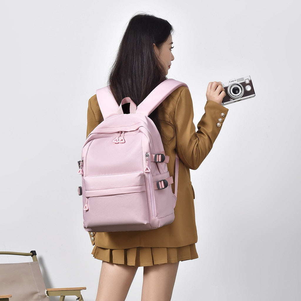 Ielgy Simple Business Computer Backpack Leisure Travel Sports Student School Bag