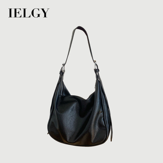 Ielgy High-End Feeling Large-Capacity Bag Retro Fashion Shoulder Bag Niche All-Match Tote Bag