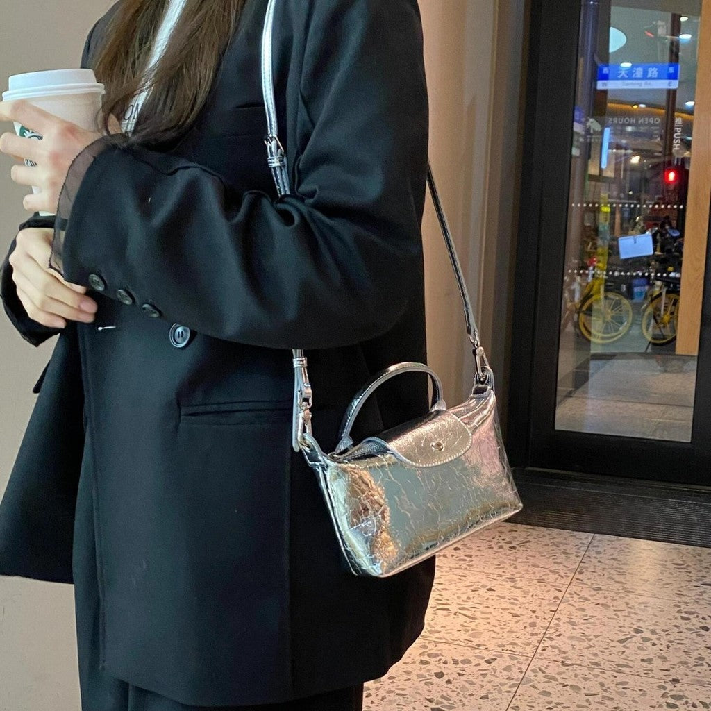Ielgy Ladies All-Match One-Shoulder Messenger Dumpling Bag New Chinese Style Hand Bag