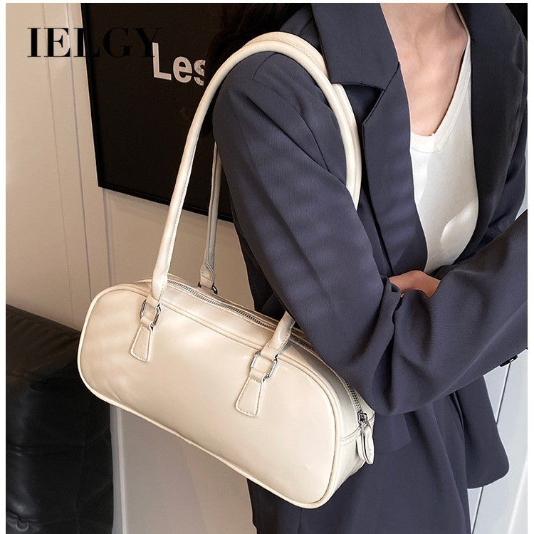 Ielgy Boston Pillow Bag Large Capacity All-Match Portable One-Shoulder French Niche Underarm Bag