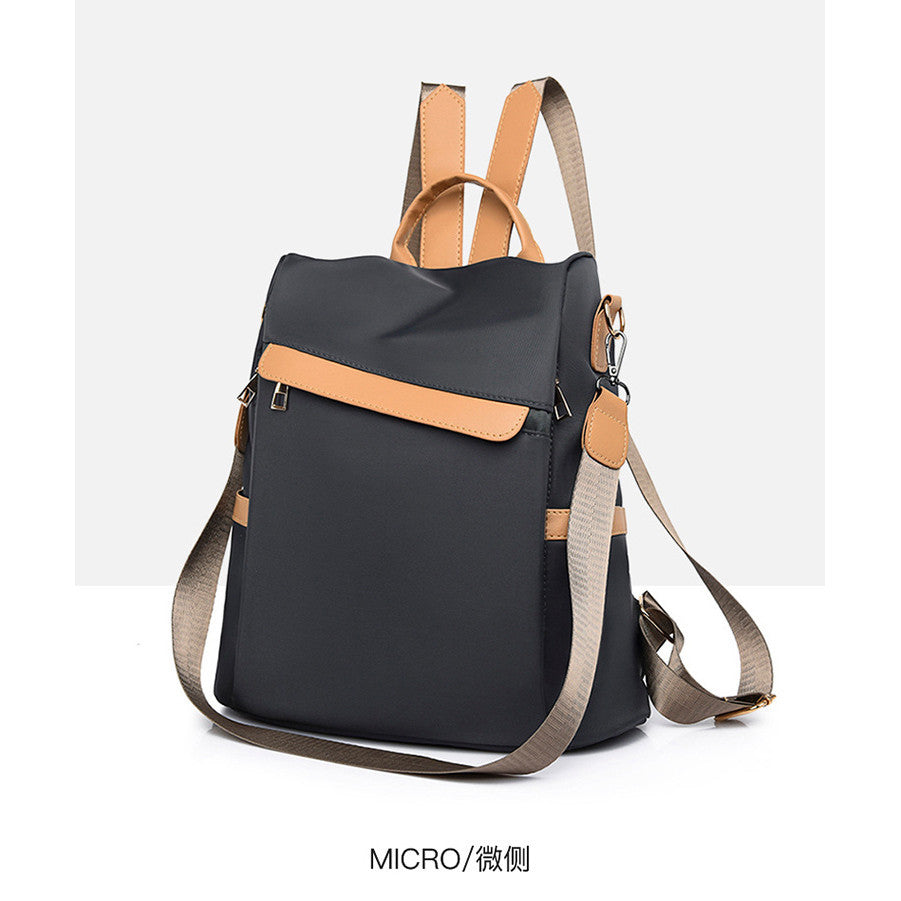 Ielgy Korean Version Anti-Theft Backpack Fashion Simple Multi-Purpose Oxford Travel Backpack