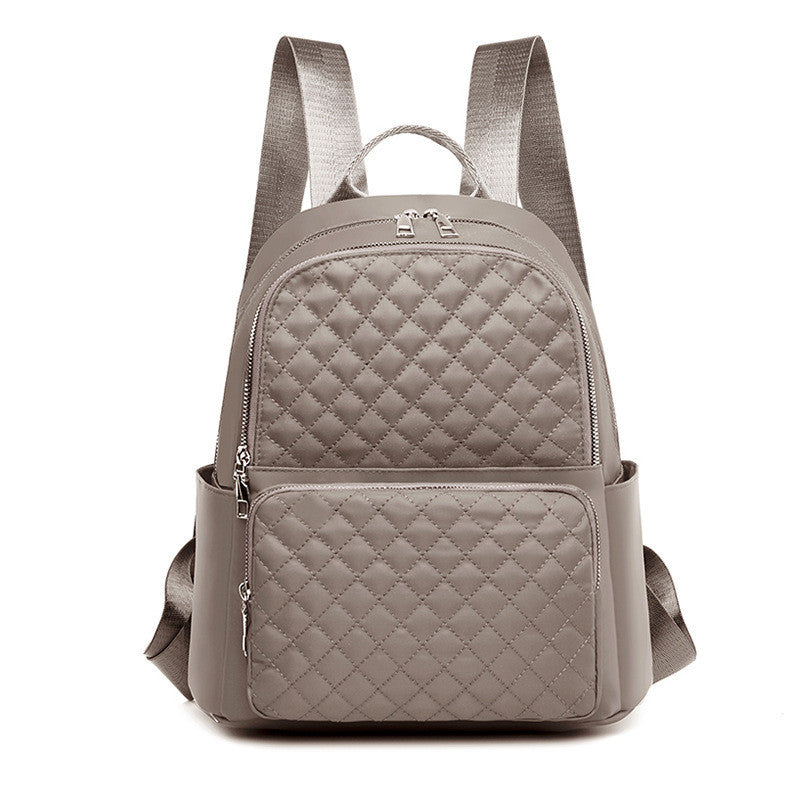 Ielgy Casual Ladies Oxford Backpack Fashion Diamond Embroidery Thread Large Capacity Travel Backpack