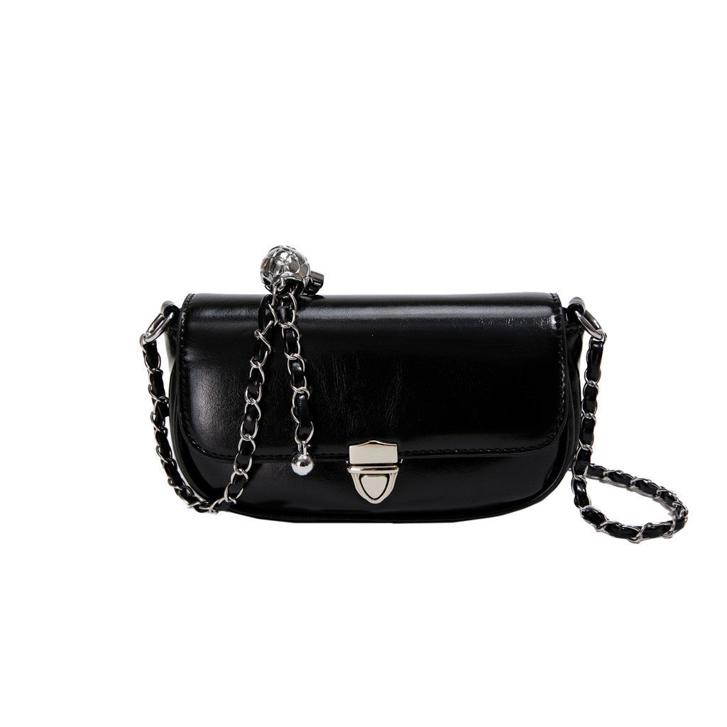 Ielgy Texture Mini Small Bag Fashion High-End Chain Shoulder Messenger Bag Small Square Bag