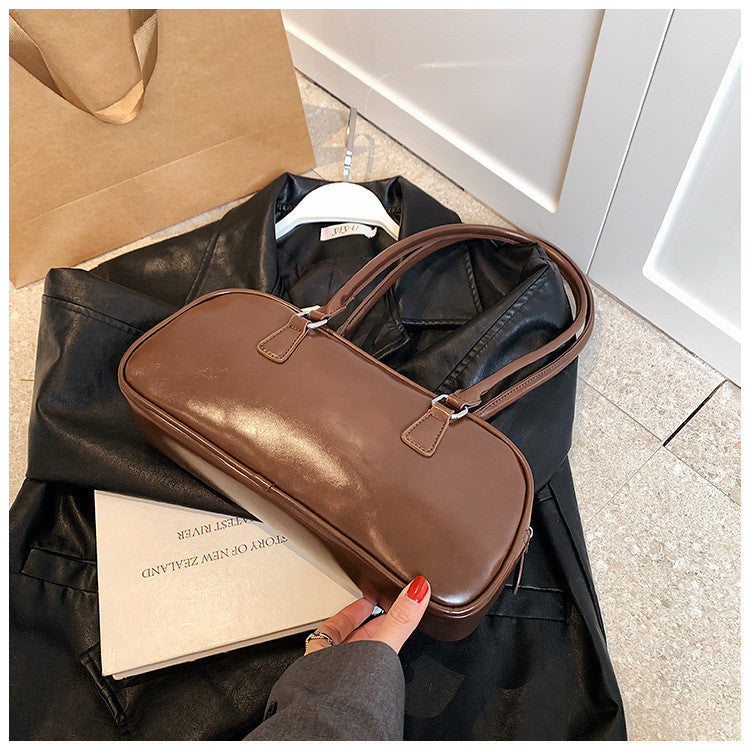 Ielgy Boston Pillow Bag Large Capacity All-Match Portable One-Shoulder French Niche Underarm Bag