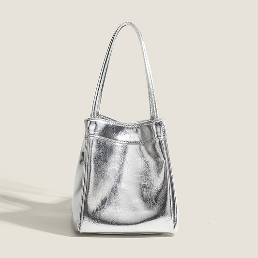 Ielgy Fashion Multi-Purpose Casual Korean Version Bucket Bag Niche Simple Underarm Handbag