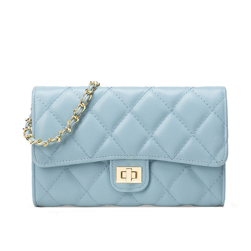 Ielgy Fashion Diamond Chain Bag Ladies Crossbody Bag