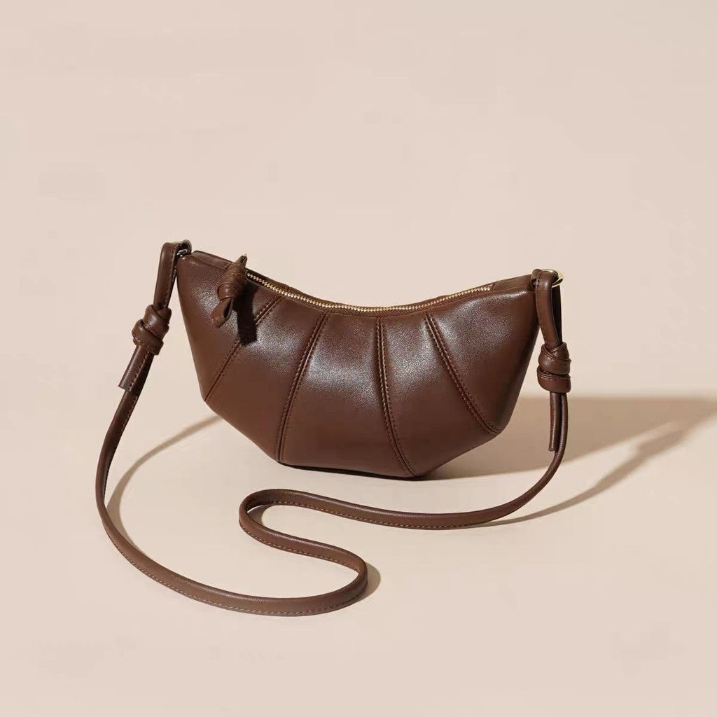 Ielgy Retro Niche Croissant All-Match Dumpling Bag Fashion One-Shoulder Messenger Baguette Female Bag