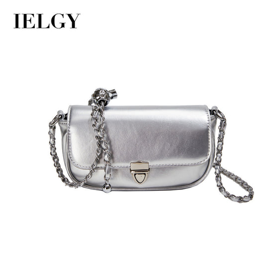 Ielgy Texture Mini Small Bag Fashion High-End Chain Shoulder Messenger Bag Small Square Bag