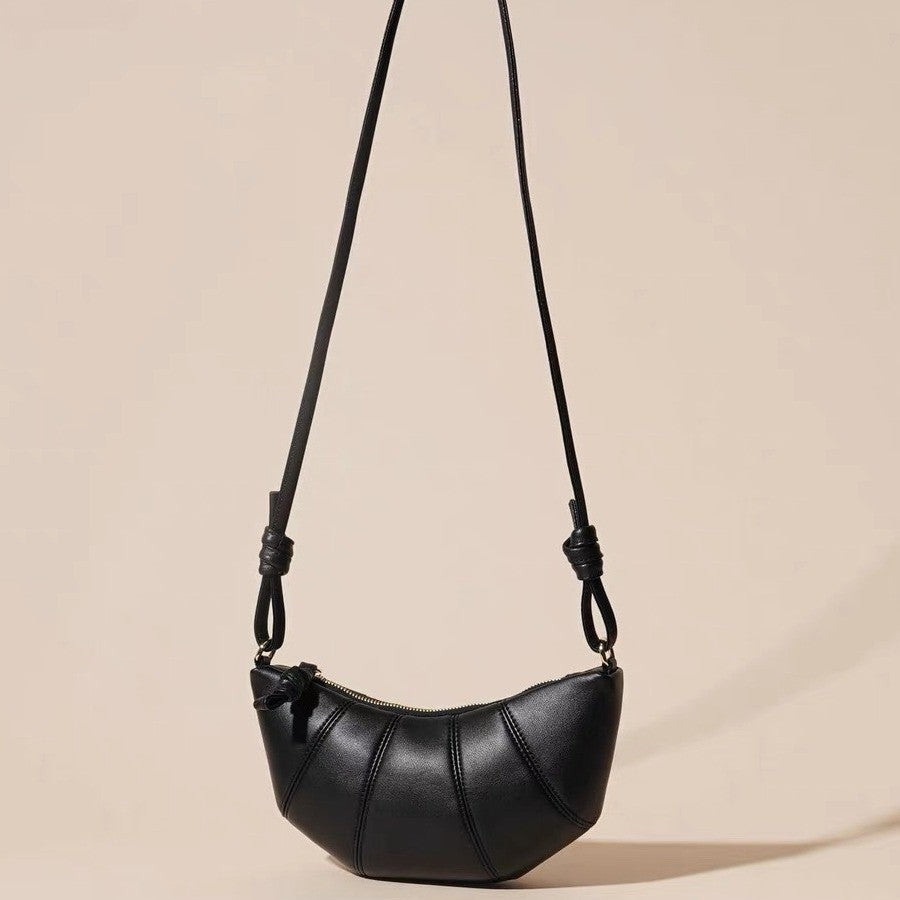 Ielgy Retro Niche Croissant All-Match Dumpling Bag Fashion One-Shoulder Messenger Baguette Female Bag