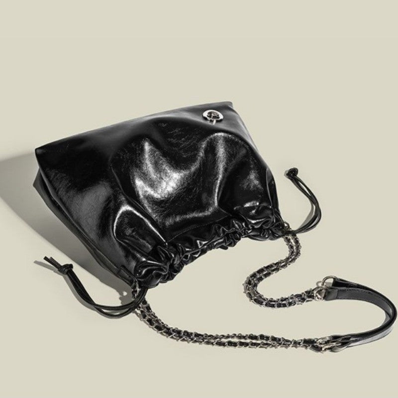 Ielgy Chain Diamond Bag Large Capacity Shoulder Messenger Bag All-Match
