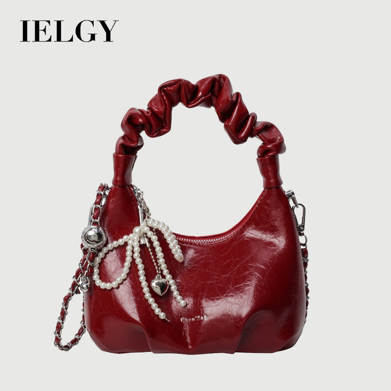 Ielgy Niche Design Cloud Bag All-Match Shoulder Armpit Bag