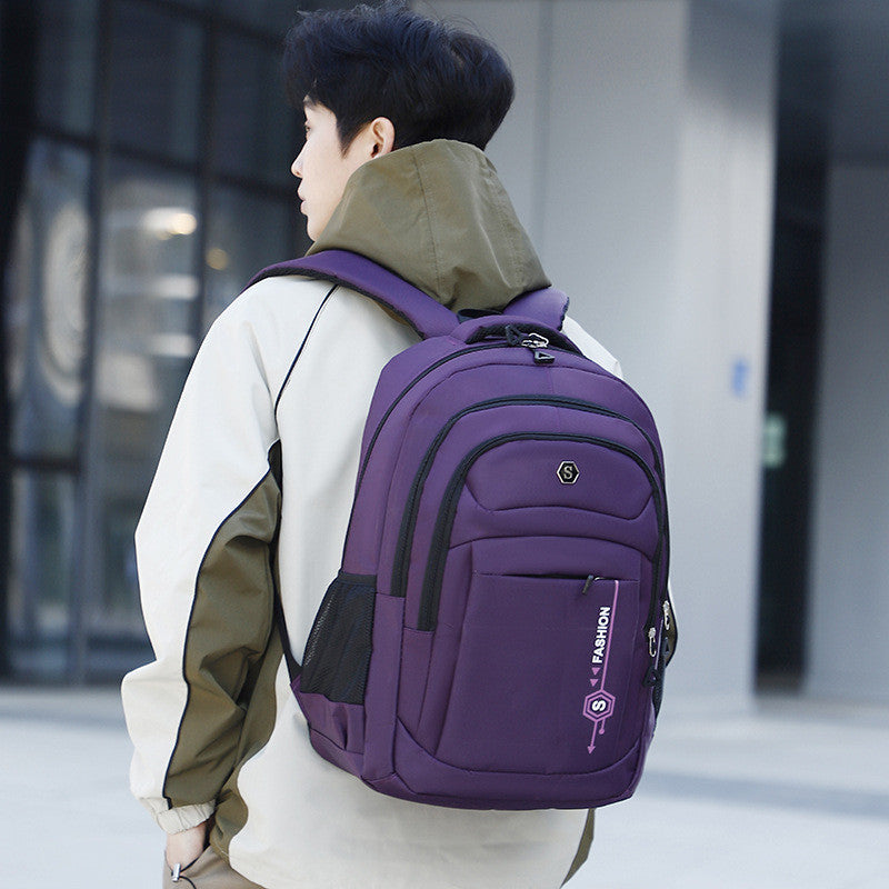 Ielgy Business Backpack Large Capacity School Bag Casual Oxford Cloth Travel Computer Backpack