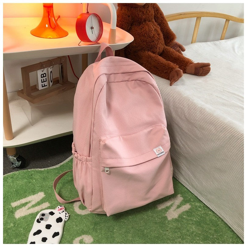 Ielgy Japanese Backpack College Student Large-Capacity Schoolbag Female Korean Version Simple Backpack