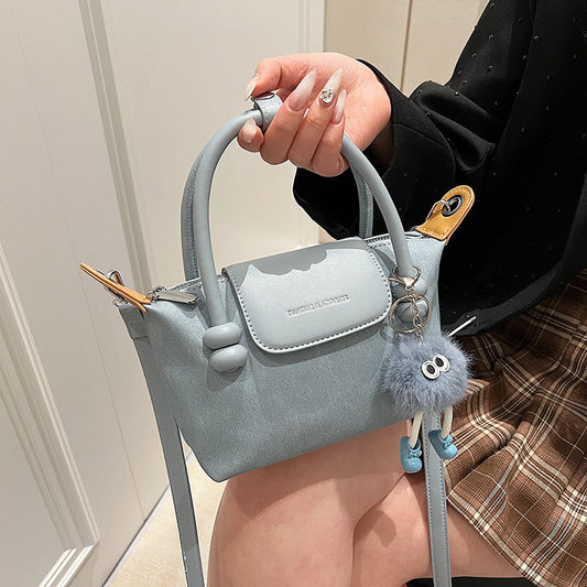 Ielgy Korean Version Fashion One-Shoulder Portable Dumpling Bag High-End Feeling All-Match Cross-Body