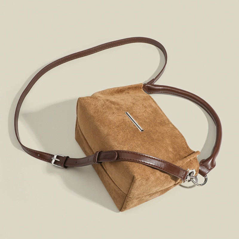 Ielgy Korean Style Niche Design Ladies Bag Messenger Box Bag Fashion Lightweight Shoulder Bag