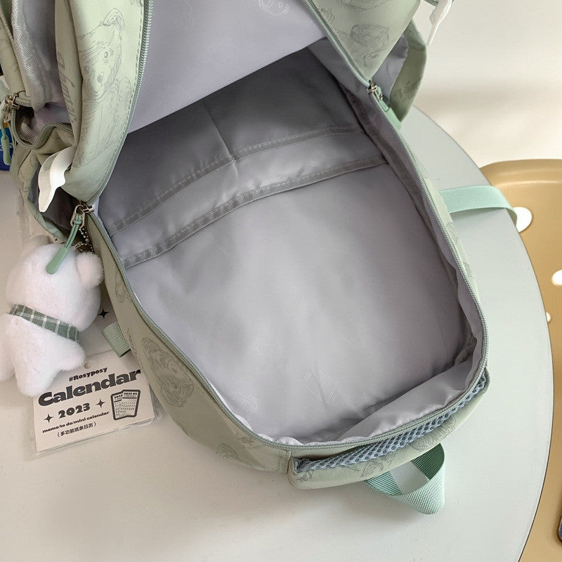 Ielgy High-Value School Bag High Junior High School College Students Large-Capacity Simple