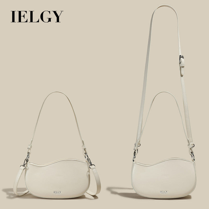 Ielgy Fashion Ladies Portable One-Shoulder Underarm Bag All-Match Cross-Body Bag Dumpling Bag