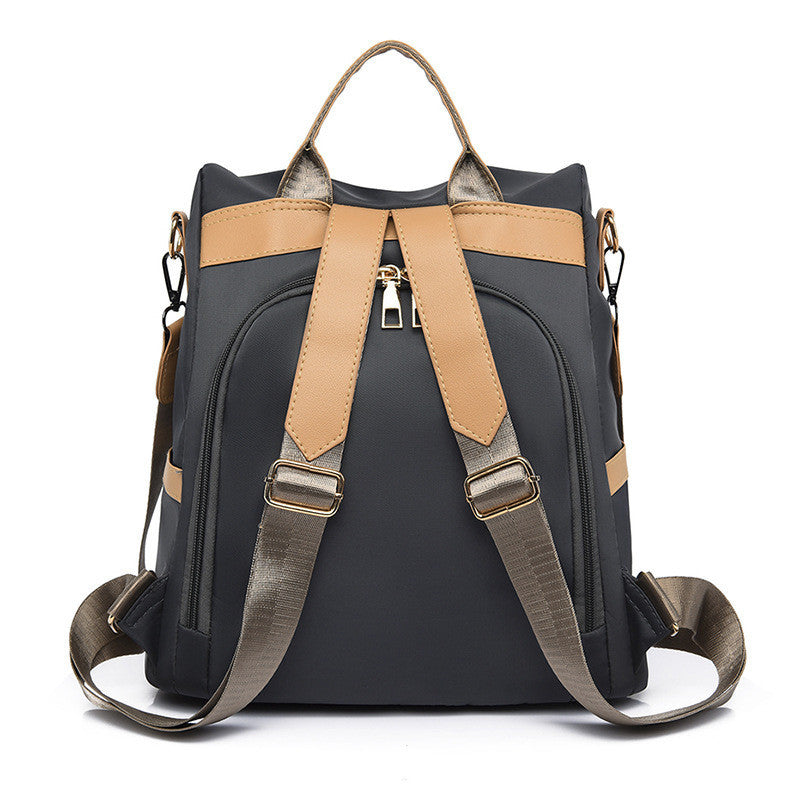 Ielgy Korean Version Anti-Theft Backpack Fashion Simple Multi-Purpose Oxford Travel Backpack