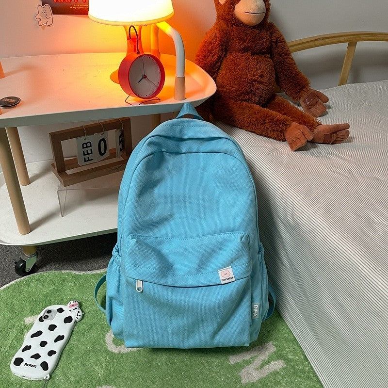 Ielgy Japanese Backpack College Student Large-Capacity Schoolbag Female Korean Version Simple Backpack