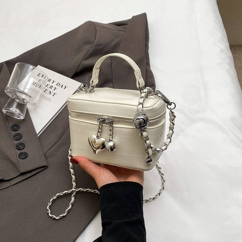 Ielgy High-End All-Match Chain Box Bag All-Match Portable Retro All-Match Cross-Body Small Square Bag