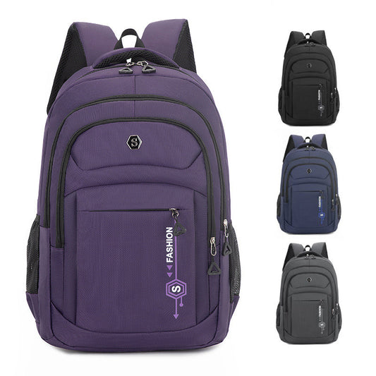 Ielgy Business Backpack Large Capacity School Bag Casual Oxford Cloth Travel Computer Backpack