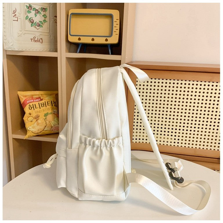 Ielgy Japanese Korean Version Cream Series Schoolbag All-Match Appearance Girl Backpack Large Capacity