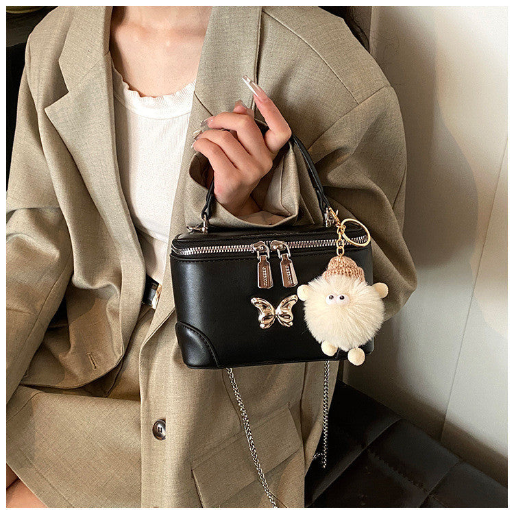 Ielgy Ladies Messenger Bag All-Match Design Niche Chain Shoulder Small Bag