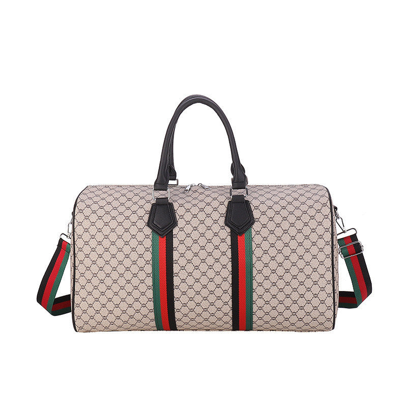 Ielgy Casual Large-Capacity Lightweight Boarding Fashion One-Shoulder Travel Bag Printed Travel Bag Gym Bag