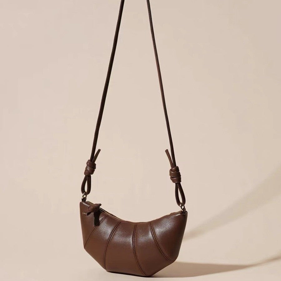 Ielgy Retro Niche Croissant All-Match Dumpling Bag Fashion One-Shoulder Messenger Baguette Female Bag