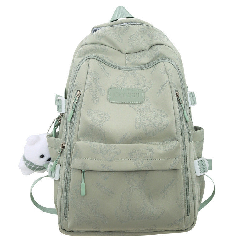 Ielgy High-Value School Bag High Junior High School College Students Large-Capacity Simple